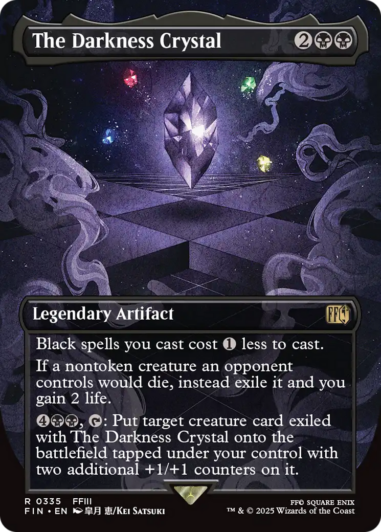 {@@FIN R} The Darkness Crystal (Borderless) [FINAL FANTASY][FIN 335]
