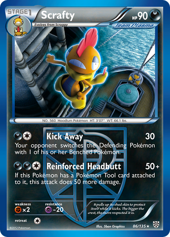[PKM-R] Scrafty (86/135) [Black & White: Plasma Storm]