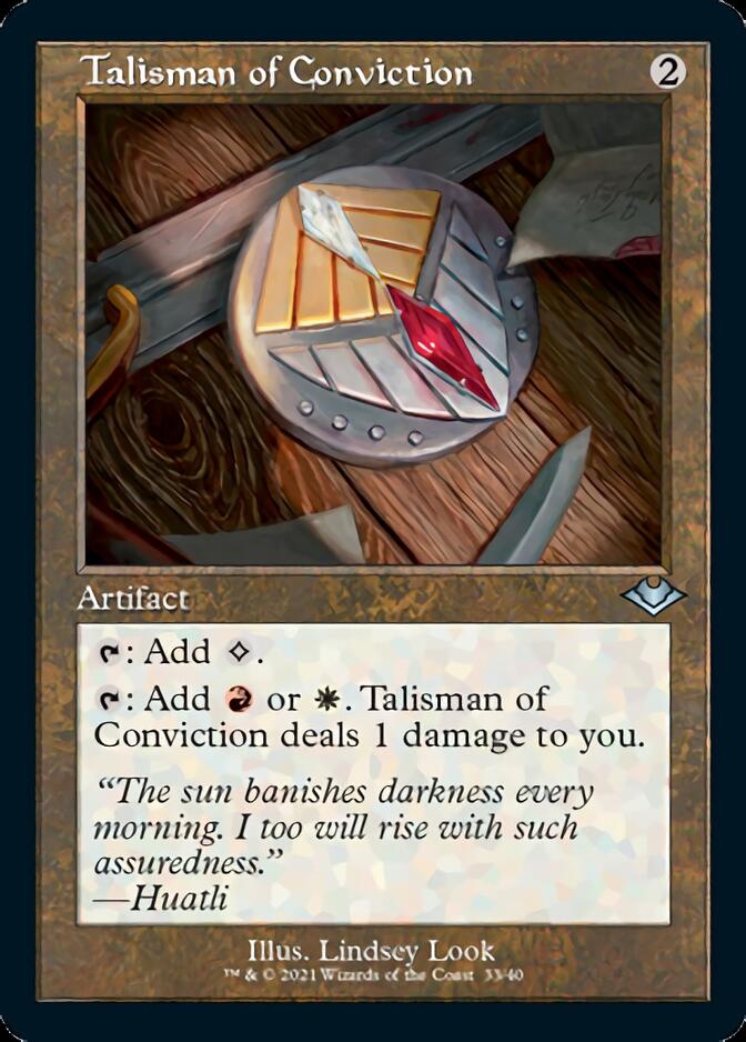 {C} Talisman of Conviction (Retro Foil Etched) [Modern Horizons 2][RF ET MH1 033]