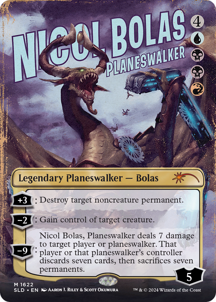 Nicol Bolas, Planeswalker [SLD-1622]  (Borderless) Foil