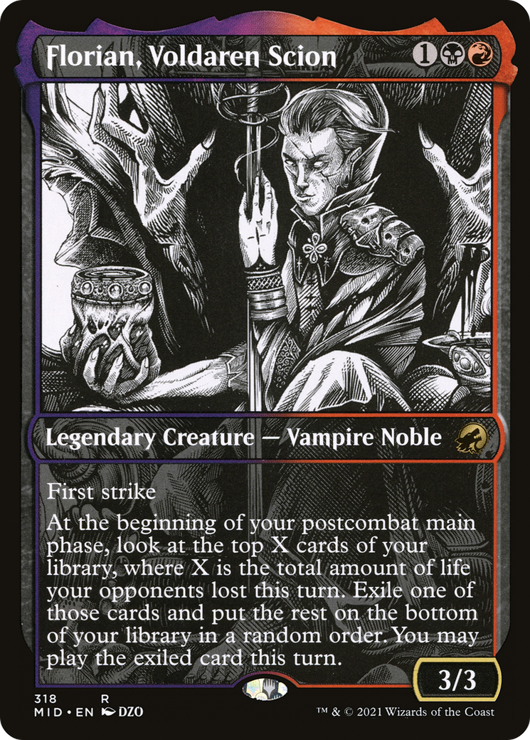 {R} Florian, Voldaren Scion (Showcase Eternal Night) [Innistrad: Midnight Hunt][MID 318]