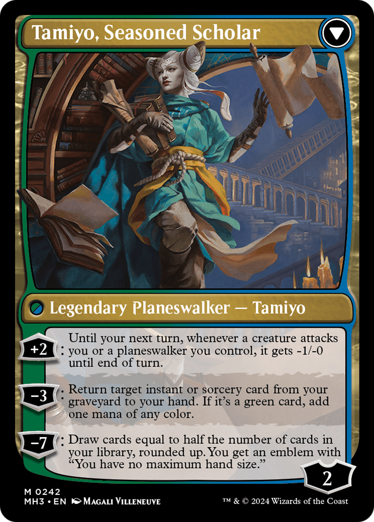 {R} Tamiyo, Inquisitive Student // Tamiyo, Seasoned Scholar [Modern Horizons 3][MH3 242]