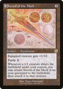 {R} Sword of the Meek (Retro Schematic) [The Brothers' War Retro Artifacts][BRR 122]