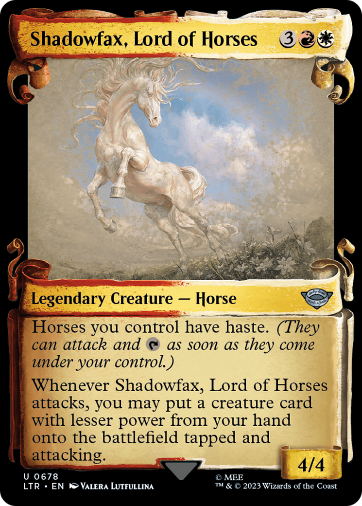 {C} Shadowfax, Lord of Horses [The Lord of the Rings: Tales of Middle-Earth Commander Showcase Scrolls][LTR 678]