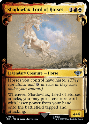 {C} Shadowfax, Lord of Horses [The Lord of the Rings: Tales of Middle-Earth Commander Showcase Scrolls][LTR 678]