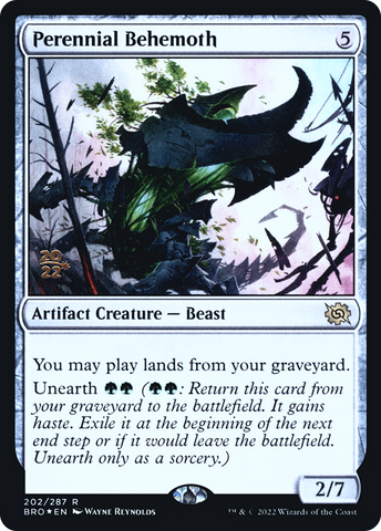 {R} Perennial Behemoth [The Brothers' War: Prerelease Promos][PR BRO 202]