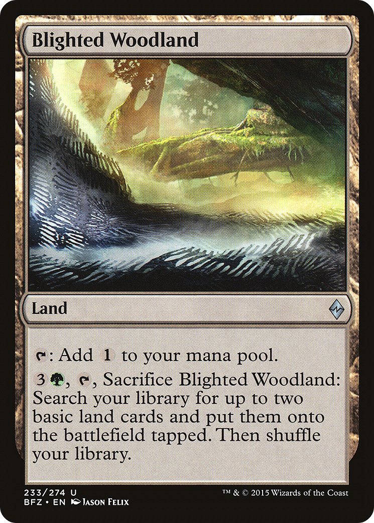 {C} Blighted Woodland [Battle for Zendikar][BFZ 233]