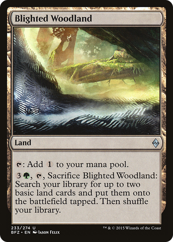 {C} Blighted Woodland [Battle for Zendikar][BFZ 233]