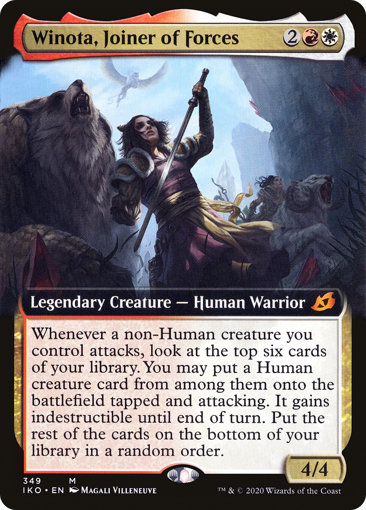 {R} Winota, Joiner of Forces (Extended Art) [Ikoria: Lair of Behemoths][IKO 349] - Misty Mountain Games