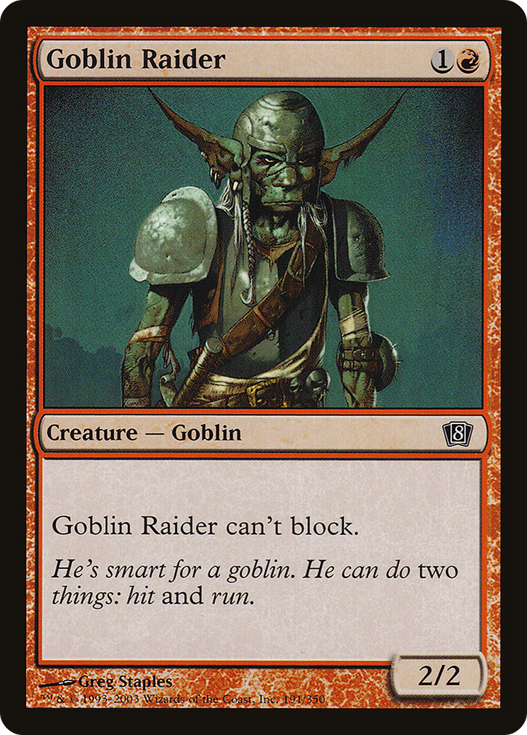 {C} Goblin Raider [Eighth Edition][8ED 191]