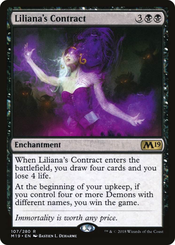 {R} Liliana's Contract [Core Set 2019][M19 107]