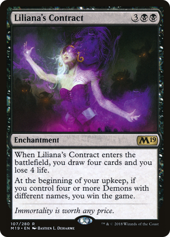 {R} Liliana's Contract [Core Set 2019][M19 107]