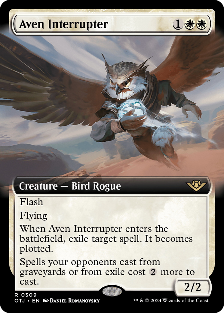 {@R} Aven Interrupter (Extended Art) [Outlaws of Thunder Junction][OTJ 309]