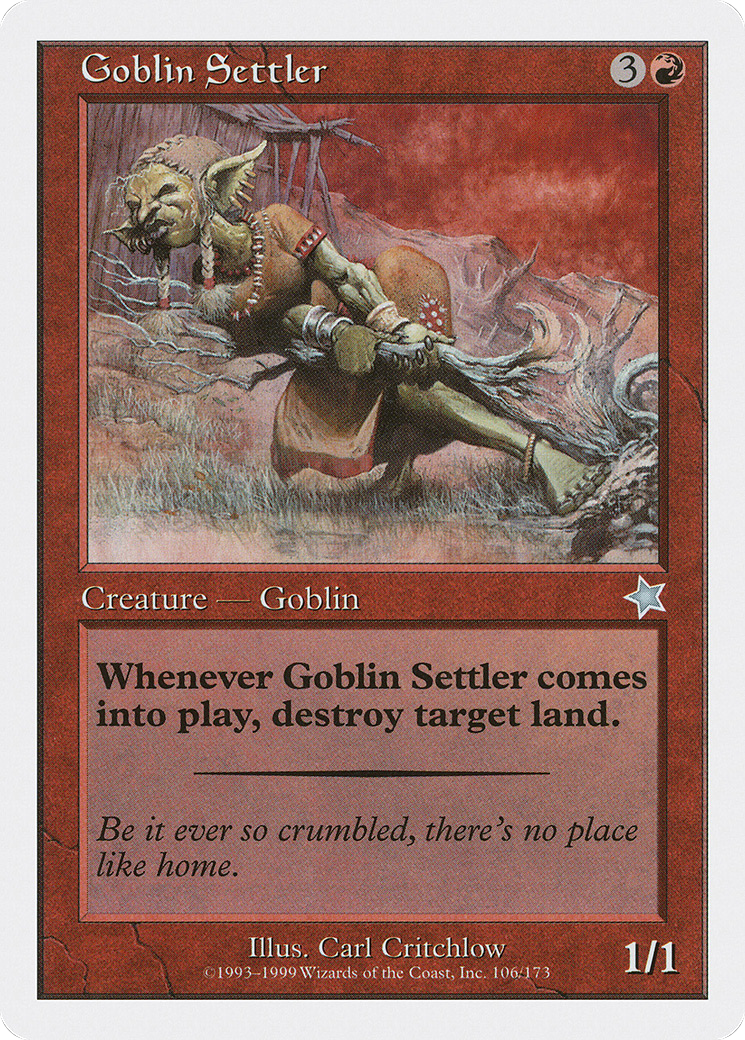 {C} Goblin Settler [Starter 1999][S99 106]