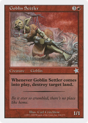 {C} Goblin Settler [Starter 1999][S99 106]