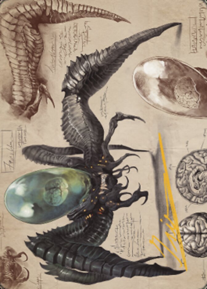 {A} Psychosis Crawler Art Card (Gold-Stamped Signature) [The Brothers' War Art Series][GS ABRO 073]