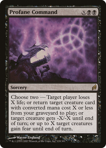 {R} Profane Command [Lorwyn][LRW 135]