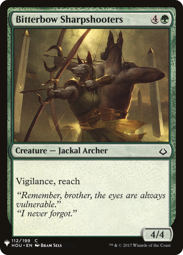 {C} Bitterbow Sharpshooters [Mystery Booster][LS HOU 112]