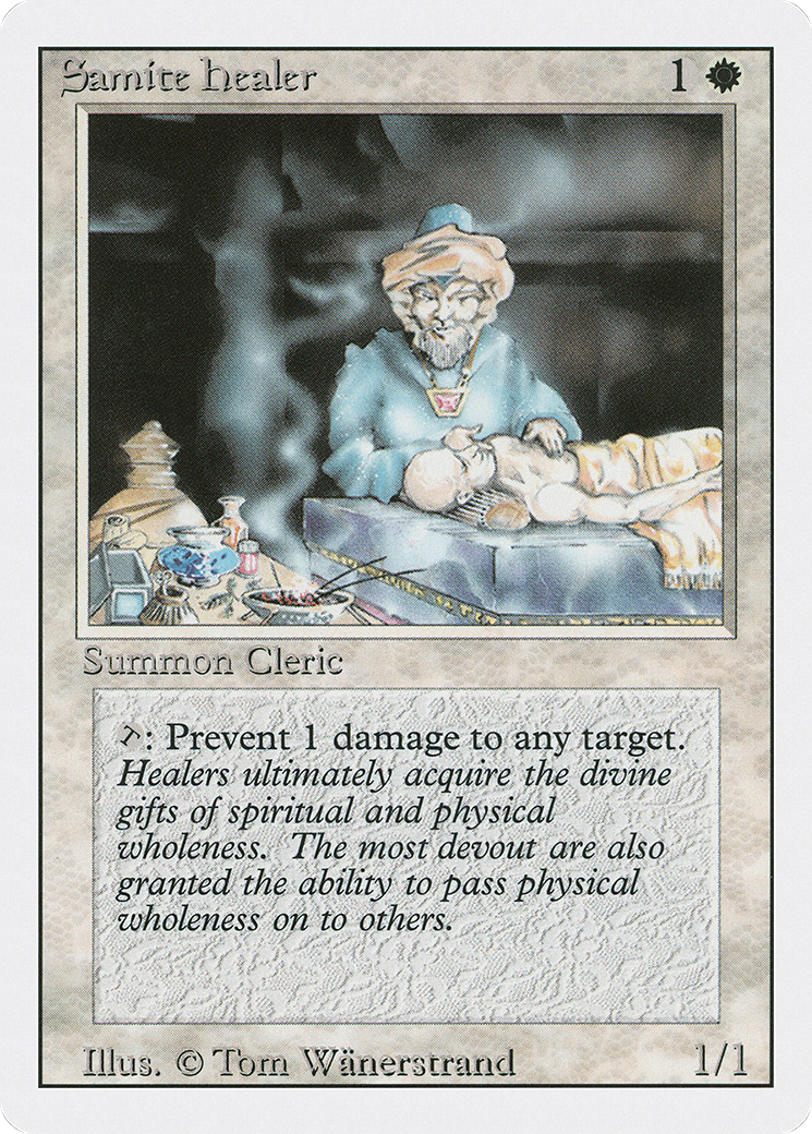 {C} Samite Healer [Revised Edition][3ED 038] - Misty Mountain Games