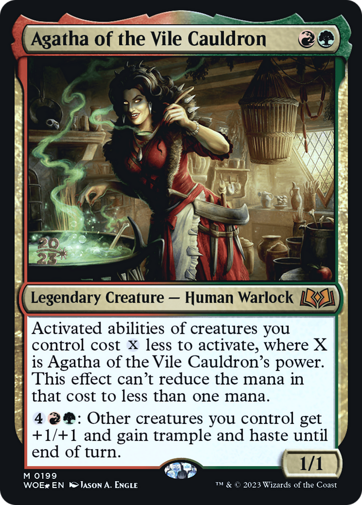 {@R} Agatha of the Vile Cauldron [Wilds of Eldraine Prerelease Promos][PR WOE 199]