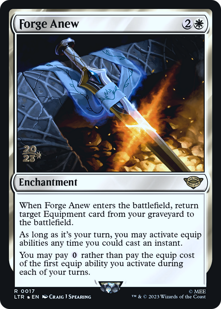 {R} Forge Anew [The Lord of the Rings: Tales of Middle-Earth Prerelease Promos][PR LTR 017]