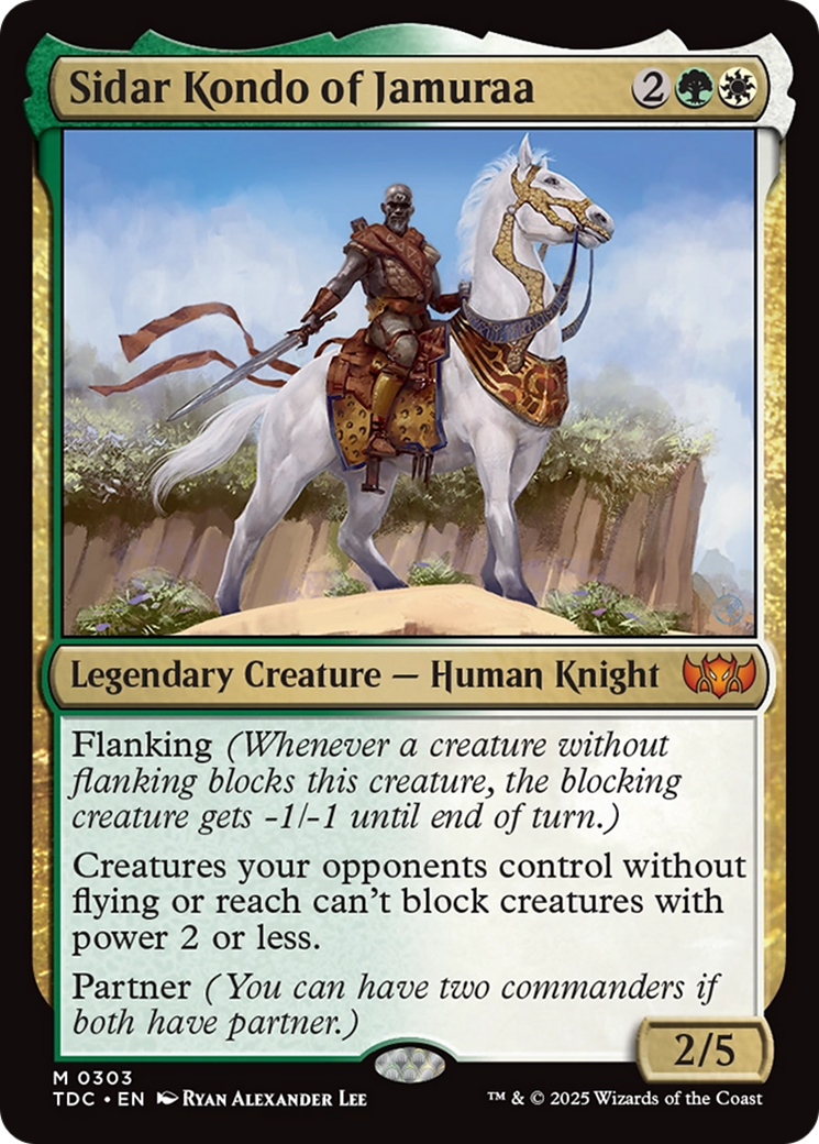 {R} Sidar Kondo of Jamuraa [Tarkir: Dragonstorm Commander][TDC 303]