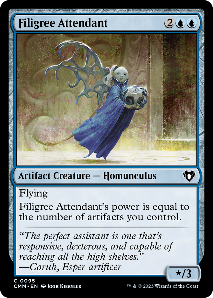 {C} Filigree Attendant [Commander Masters][CMM 095]