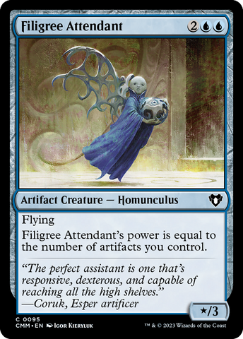 {C} Filigree Attendant [Commander Masters][CMM 095]