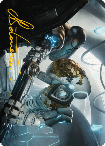 {A} Myr Kinsmith Art Card (Gold-Stamped Signature) [Phyrexia: All Will Be One Art Series][GS AONE 056]