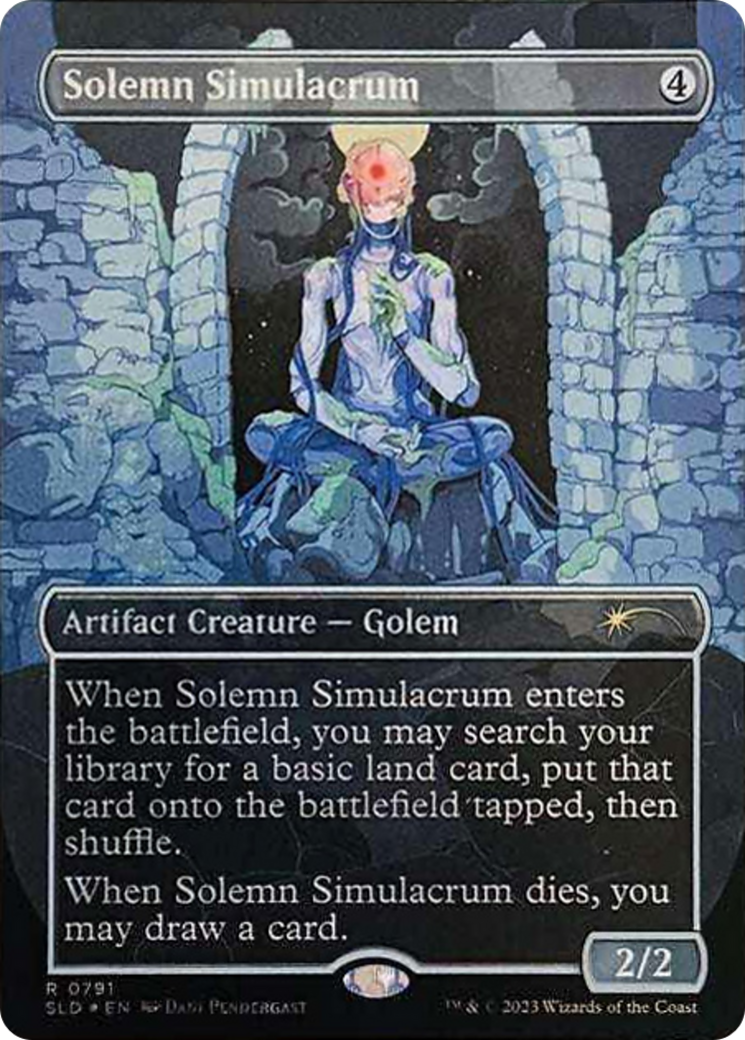 {R} Solemn Simulacrum (0791) (Galaxy Foil) [Secret Lair Drop Series][GXF SLD 791] - Misty Mountain Games