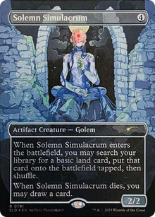 {R} Solemn Simulacrum (Borderless) [Secret Lair Drop] [SLD 791]