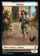{T} Eldrazi Spawn // Human Double-sided Token [Streets of New Capenna Commander Tokens][TNCC 002]