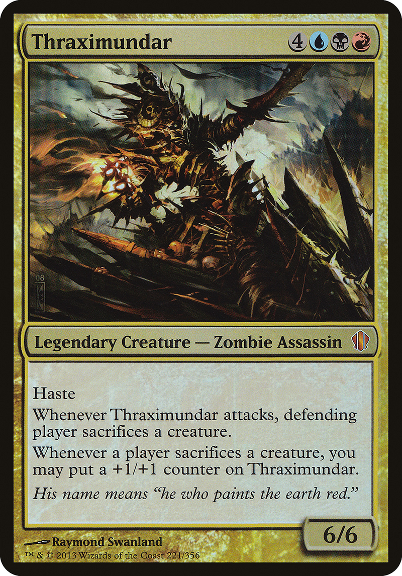 {O} Thraximundar (Oversized) [Commander 2013 Oversized][OVR C13 221]
