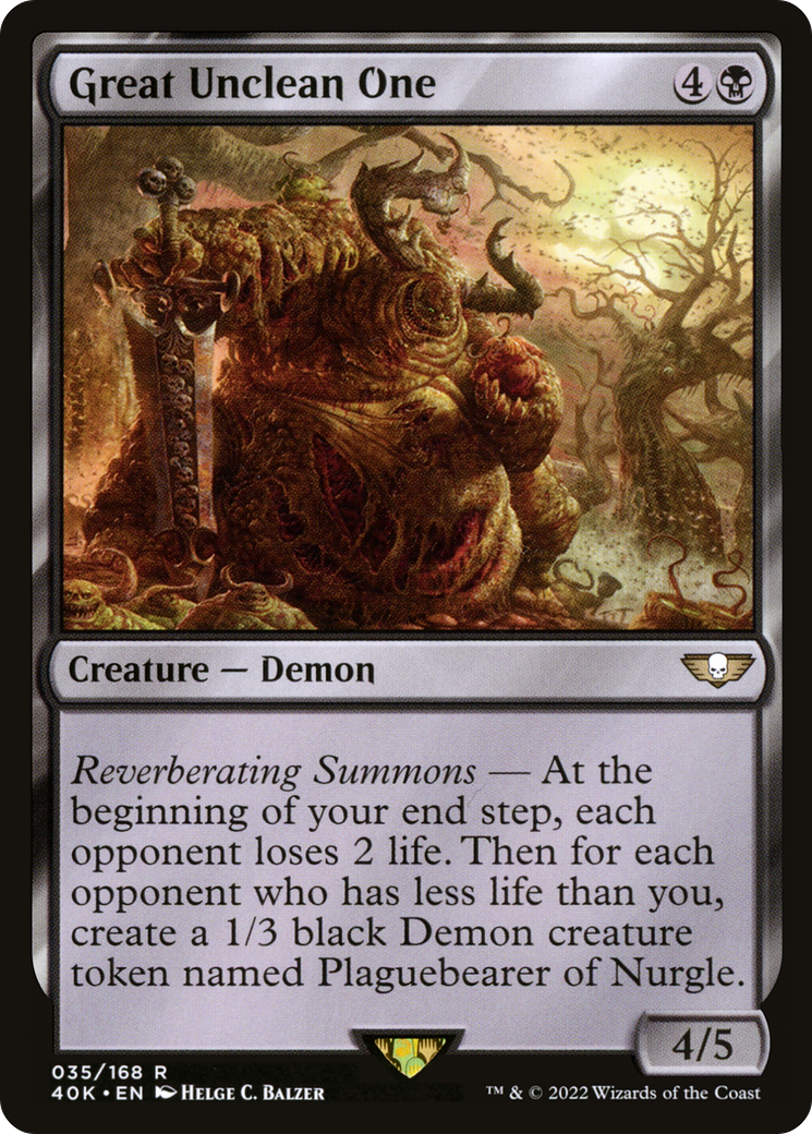 {R} Great Unclean One [Universes Beyond: Warhammer 40,000][40K 035]