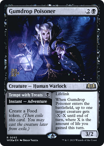 {@R} Gumdrop Poisoner // Tempt with Treats [Wilds of Eldraine Prerelease Promos][PR WOE 093]