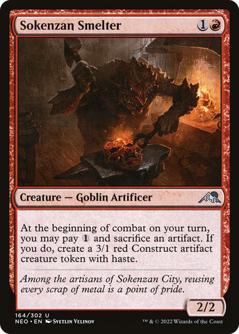 {C} Sokenzan Smelter [Kamigawa: Neon Dynasty][NEO 164]