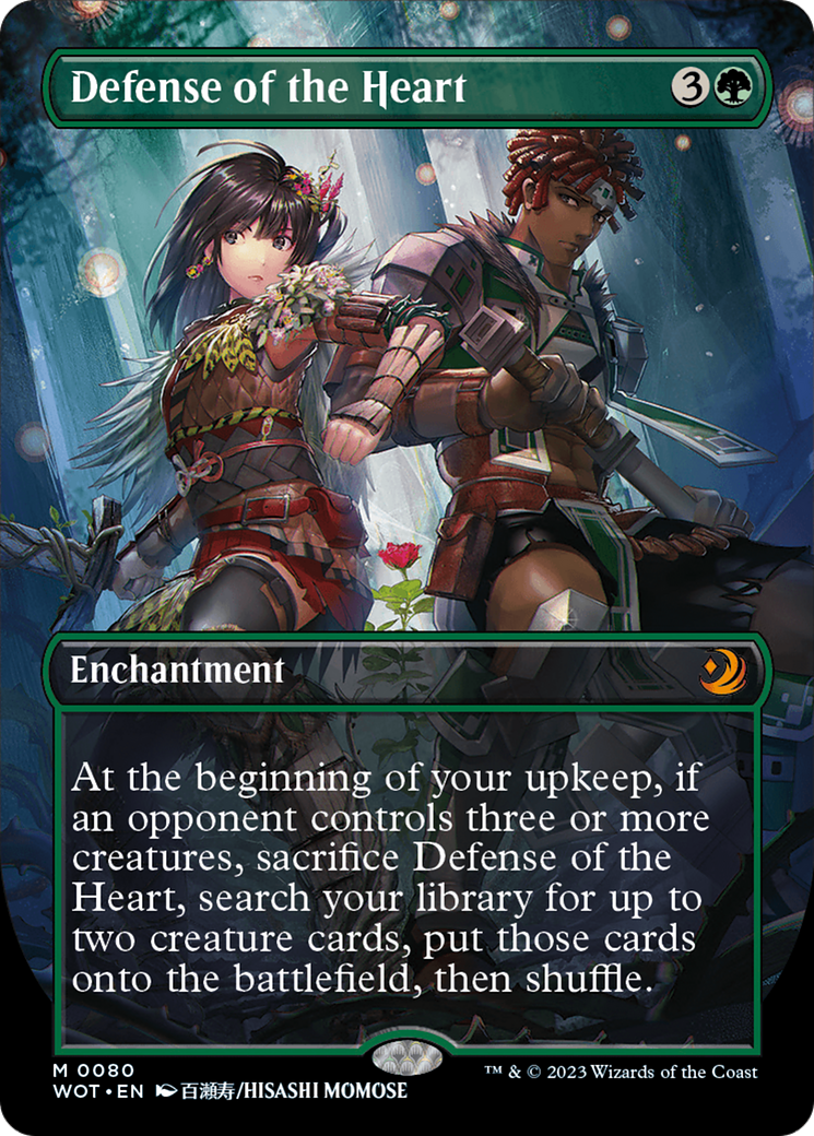 {R} Defense of the Heart (Anime Borderless) [Wilds of Eldraine: Enchanting Tales][WOT 080]