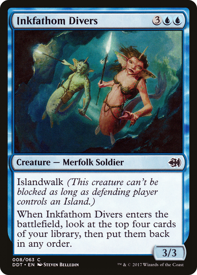 {C} Inkfathom Divers [Duel Decks: Merfolk vs. Goblins][DDT 008]