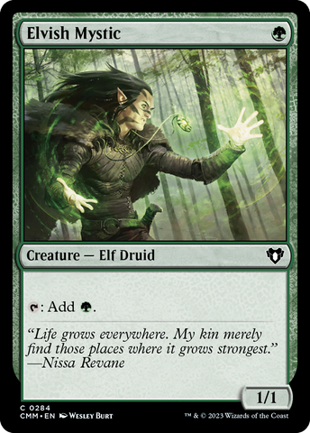 {C} Elvish Mystic [Commander Masters][CMM 284]