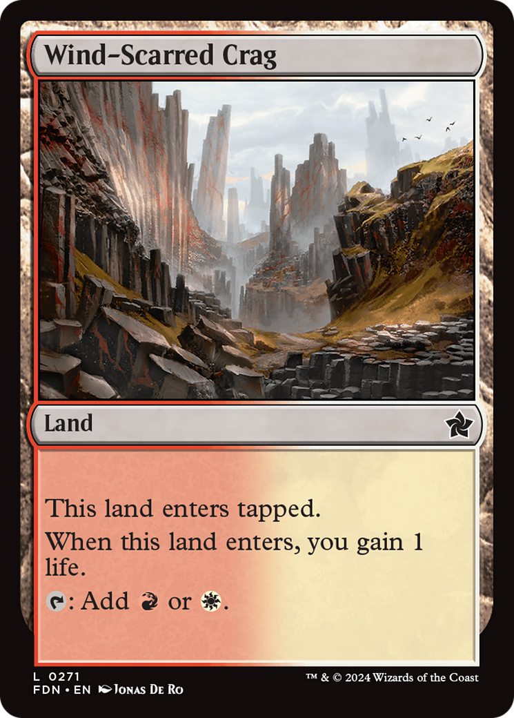 {@C} Wind-Scarred Crag [Foundations][FDN 271]