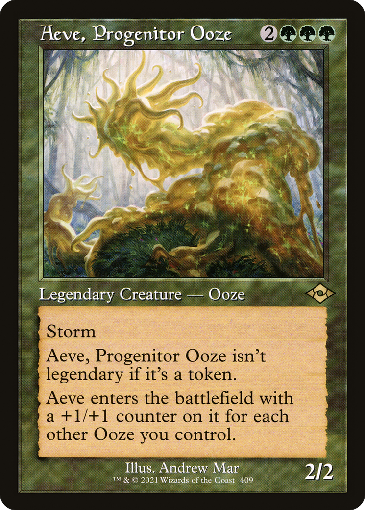 {R} Aeve, Progenitor Ooze (Retro Frame) (Foil) [Modern Horizons 2] [MH2 409]