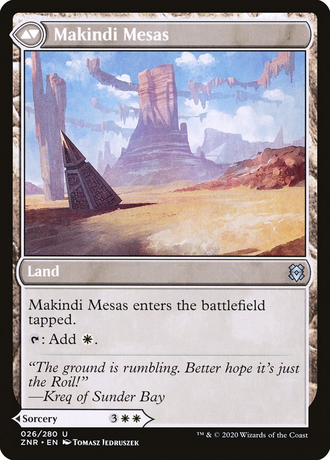 {C} Makindi Stampede // Makindi Mesas [Zendikar Rising][ZNR 026]
