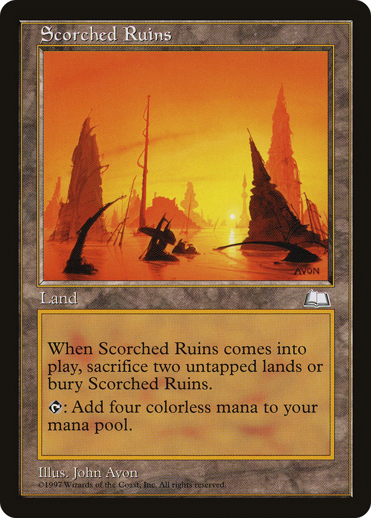 {R} Scorched Ruins [Weatherlight][WTH 166]