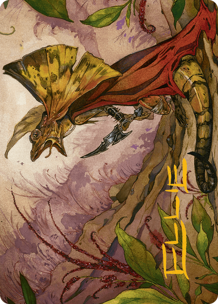 {A} Hired Claw Art Card (Gold-Stamped Signature) [Bloomburrow Art Series][GS ABLB 039]