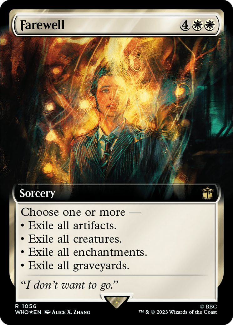 {R} Farewell (Extended Art) (Surge Foil) [Doctor Who][WHO 1056]