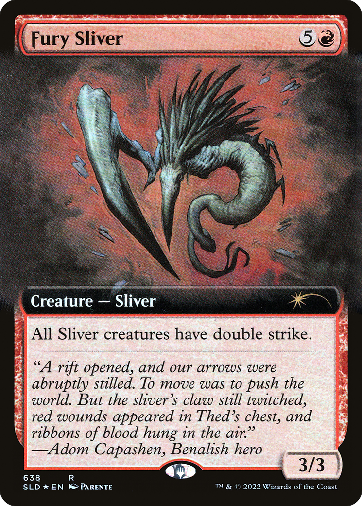 {R} Fury Sliver (Extended Art) [Secret Lair Drop Promos][SLD 638]