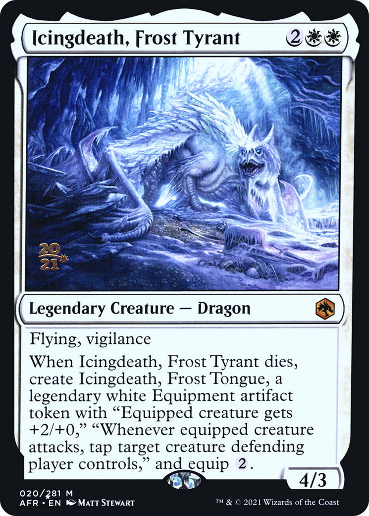 {R} Icingdeath, Frost Tyrant [Dungeons & Dragons: Adventures in the Forgotten Realms Prerelease Promos][PR AFR 020]