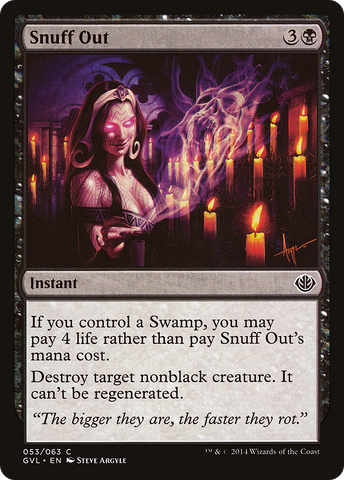 {C} Snuff Out (Garruk vs. Liliana) [Duel Decks Anthology][GVL 053]
