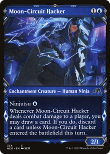 {C} Moon-Circuit Hacker (Showcase Ninja) [Kamigawa: Neon Dynasty][NEO 334]