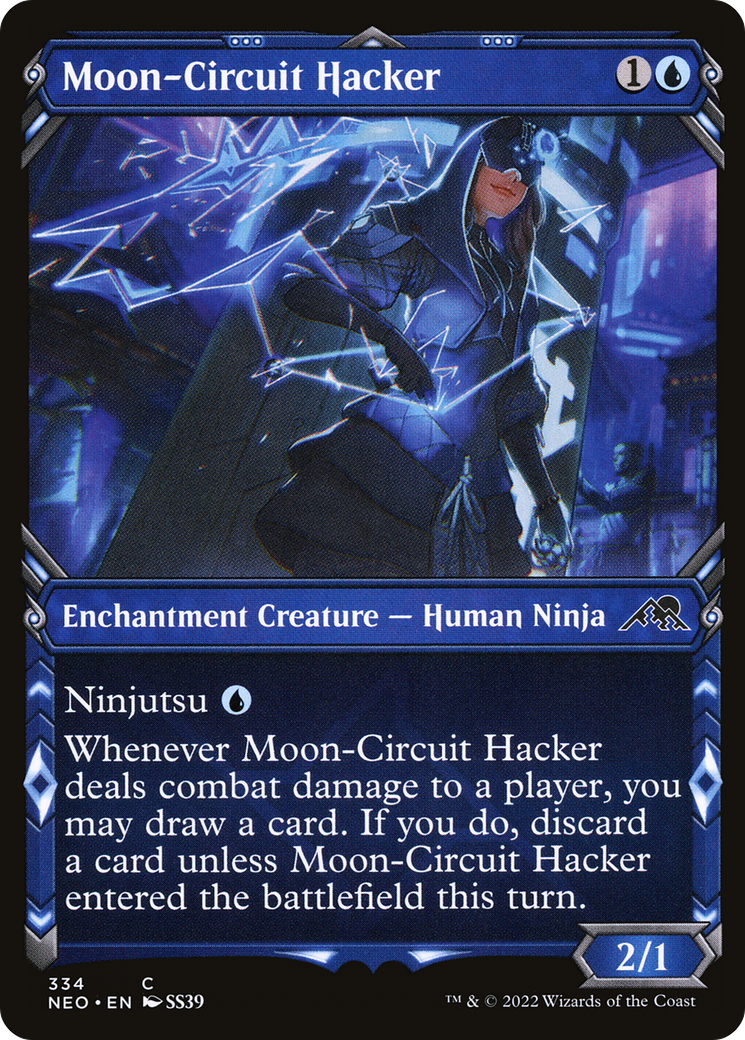 {C} Moon-Circuit Hacker (Showcase Ninja) [Kamigawa: Neon Dynasty][NEO 334]